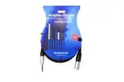 Amphenol ACJ6 6M 3pin Male XLR to 6.35mm TRS Jack Audio Cable