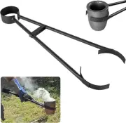 26" ProCast Foundry Crucible Flask Tongs for Holding Graphite Crucibles Black