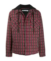 Off-White Checked Hooded Jacket S Black