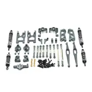 For WLtoys 1/12 12428 12423 12427 RC Car Parts FY-03 Model Upgraded Metal Parts Swing Arm Seat RC Car Parts Set,B Titanium Color