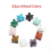 10pcs Mix Natural Quartz Crystal Merkaba Star Carved Mini Crystal Skull Healing