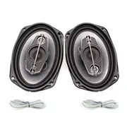 6x9"inch Car Coaxial Speakers 5 Way 600W Stereo Super Bass Audio Cable Subwoofer