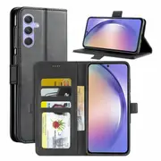 Samsung Galaxy A54 5G Case, SupRShield Wallet Leather Flip Magnetic Stand Case Cover (Black)