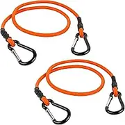 Keeper - 36” Carabiner Bungee Cord, 2 Pack - UV and Weather-Resistant