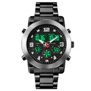 Triple Display Luminous Digital Watch - 1642