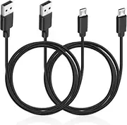2 Pack PS4 Controller Charging Cable, 1.5m Micro USB Charger Cord for Playstation 4 PS4 Pro/PS4 Slim/ PS4 Controllers, Xbox One S/One X/One Elite/One Controllers