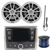 Infinity AM/FM/WB Bluetooth Marine Receiver, 2x 6.5" Speakers, Wire, Antenna