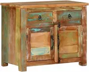 Coffee Bar Cabinet, Kitchen Storage Cabinet, Buffet Sideboard with Drawer, Accent Cabinet with Door for Kitchen, Dining Room, Entryway, 68x35x55 cm