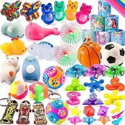 57PCS Treasure Chest for Kids Small Prizes Party Favors for Kids 8-12 4-8 3-5 Rewards, Treasure Box Fidget Toys for Classroom Prizes, Goodie Bag Stuffers, Pinata Filler, Claw Machine Toys Refill