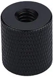 NovelGoal 1/4" to 1/4" 3/8" Female to Female Thread Conversion Screw Mount Adapter Tripod Plate Screw for Camera Photo Studio Accessories Tripod Head Nut (1/4 to 1/4)
