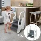 Toddler 3 Step Stool Kids Standing Tower for Toddlers Plastic Learning Helper...