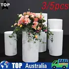 3/5pcs Round Plinth Cylinder Pedestal Stand Wedding Decor Flower Cake Display