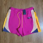 Air Jordan 1 3 4 11 13 23 Engineered Fleece Shorts Fireberry Citron Men's XL New