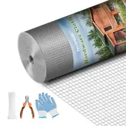 Hardware Cloth, 1/2 inch 24 in x 50 ft 19 Gauge Chicken Wire Fence Wire Mesh ...