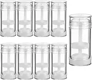 Sxminer 12 Pack 30ml Empty Round Deodorant Containers Twist Up Filling Stick Deodorant Container 1 Oz Refillable Deodorant Bottle Plastic Lip Balm Tube DIY Make Own Deodorant Lipstick Crayon Chapstick