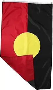 OFFSCH Indigenous Flag Decorative Indigenous Flag Decorative Banner Printing Banner Festival Ornament Australia Day Decorations Brass