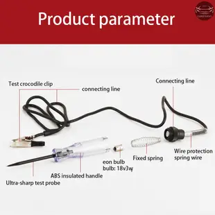 6 V 12 V 24 V 便攜式汽車汽車電氣數顯電路測試儀汽車卡車電路探針測試筆汽車測試燈測試儀帶 2