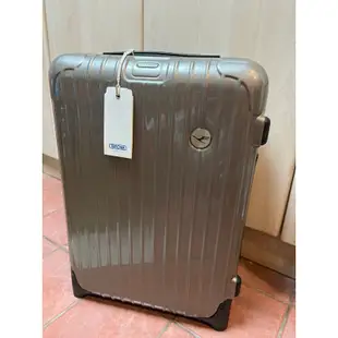 全新未落地 Rimowa Salsa 香檳金 德國漢莎航空版 兩輪登機箱