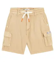 [Scotch & Soda Kids] Scotch & Soda Kids Cotton and linen cargo shorts Y 12 brown
