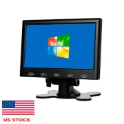 Portable Mini 7" CCTV Security Monitor DSLR Raspberry Pi Monitor AV VGA HDMI-US