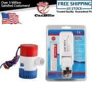 1100GPH 12V Electric Marine Submersible Bilge Sump Water Pump with Float Switch