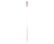 Oil Brush Easy to Dip Non-fluffy Adjustable Silicone Baking Tool BBQ Cooking Pastry Brush for Cooking-Pink