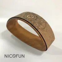 在飛比找momo購物網優惠-【NicoFun 愛定做】橢圓瑜伽輪 天然 軟木材質 放鬆伸