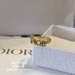 DIOR EVOLUTION 戒指 金色仿水晶 閃耀 女款戒指 送禮 DIOR字母標識 迪奧女款戒指 金色戒指