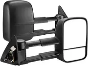 Custom Car Extendable Towing Mirrors Compatible With Toyota Land Cruiser 100 Series 1998-2007 Towing Mirrors