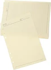 HOODANCOS 60 Sheets A5 Lined Paper Refill Notebook Replacement Inserts Punched Refill Paper