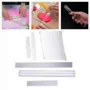 Polymer Clay Tool Set Cutter Blade with Acrylic Roller & Sheet Backing Board