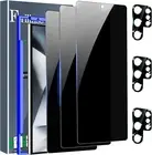 4+4 Pack Privacy Screen Protector & Camera Lens Protector for Galaxy S24 Ultra