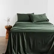 Adorn Living Bamboo Blend Sheet Set - Moss - Double