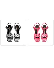 Ready2HangArt Sassy Stilettos 2Pc Canvas Wall Art Set