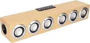 Small Sound Bar for TV, Soundbar Sound System HiFi Stereo Bluetooth 5.0, USB Powered Computer Speakers for Phone Tablet PC(Yellow)