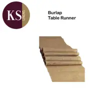 Burlap Natural Table Runner 18x120 inches