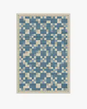 120' x 185' | Machine Washable Runner Rug | Kid & Pet Friendly | Indoor Rug | Blake Blue Rug | Ruggable