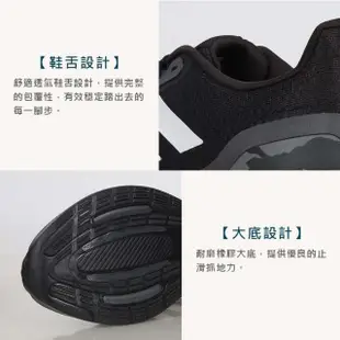 【adidas 愛迪達】RUNFALCON 3.0 男慢跑鞋-運動 路跑 愛迪達 輕量 黑白(IE0742)