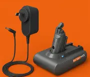 Dyson V6 Compatible Battery & Charger - Long Life Tavice Replacement for SV03/SV04/DC59/DC61