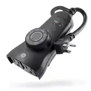 GE Outdoor 24-Hour Dusk-to-Dawn Outlet Timer, Light Sensing, Dusk to Dawn, We...