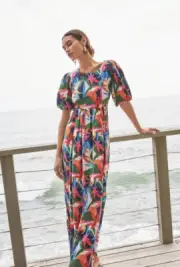 Anthropologie Beach Riot Weston Open-Back Dress Size M