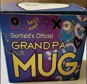 Vintage Garfield 1997 Dynamite GRANDFATHER Great Coffee Cup Mug With Box Giftco