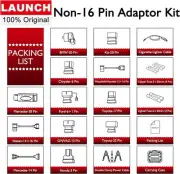 LAUNCH Non-16 Pin Adaptor Box With 16 Kinds of Accessories FOR X-431 V,V+ PRO 5
