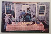 Amish Meal - National Wax Museum - Lancaster, Pennsylvania Postcard