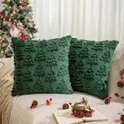 Golden Light String Pillowcase Christmas Tree Cushion Case for Xmas Party