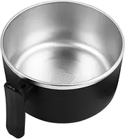 BRIGHTFUFU Instant Noodle Bowl Stainless Steel Soup Bowl with Heat Resistant Handle for Instant Noodles Rice and Snacks for Kitchen Office and Travel