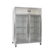 Exquisite Two Glass Doors Upright Storage Refrigerators 1476 Litre