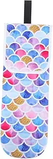 FOYTOKI Portable Storage Bag for Hair Curler Double-deck Organizer for Home Hotel Dormitory Tidy Lanyard Random Style