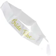 Bride Tribe White Sash