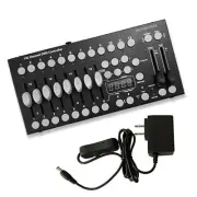 DMX Controller, DMX192 Console Mini DJ Light Controller Lighting Mixer Board ...